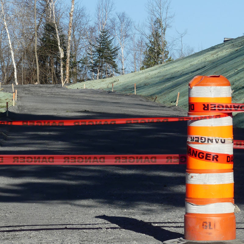 Les travaux de prolongement de la piste cyclable sont suspendus pour l’hiver